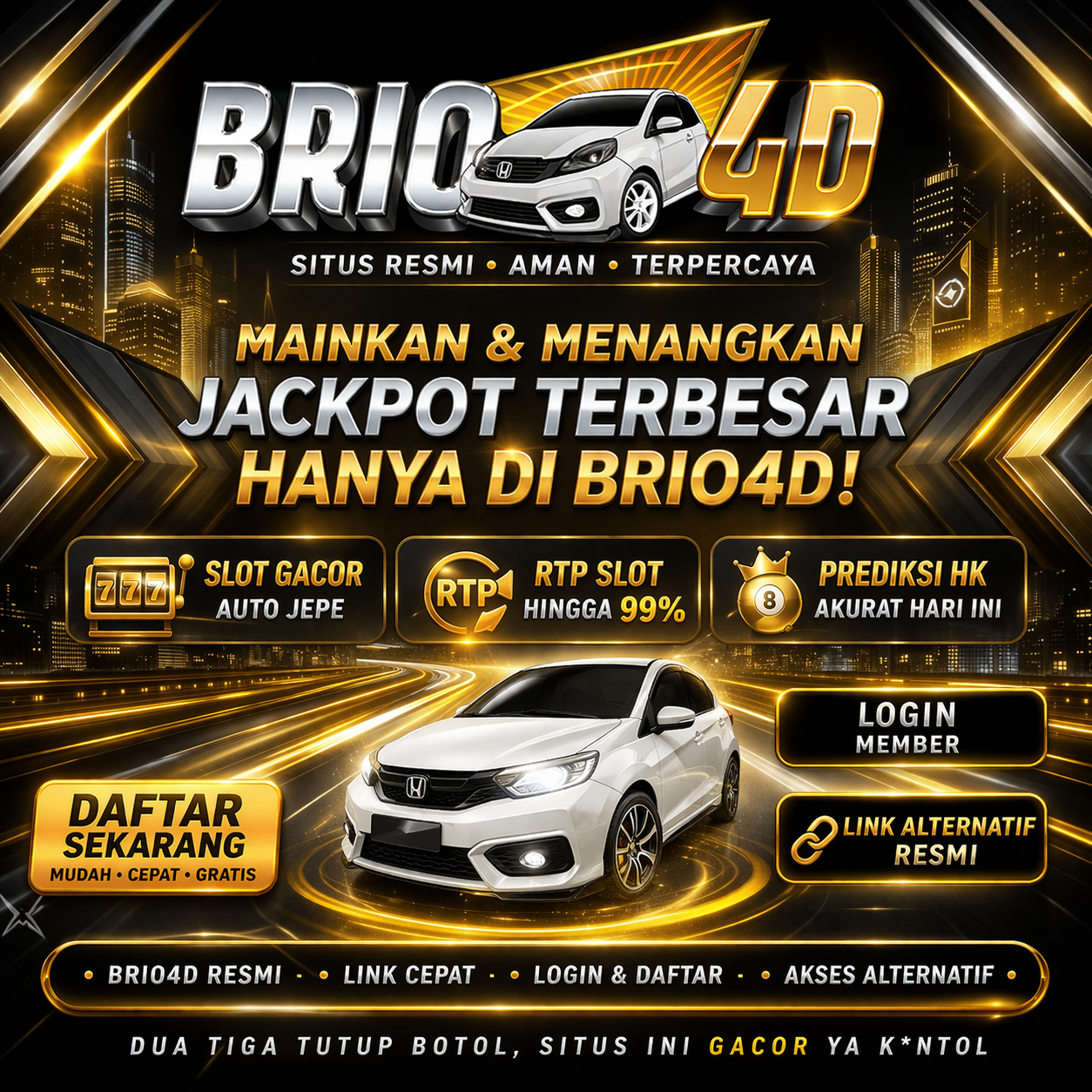 BRIO4D Situs Resmi Slot Gacor & RTP Tinggi Hari Ini | Login BRIO4D Terpercaya